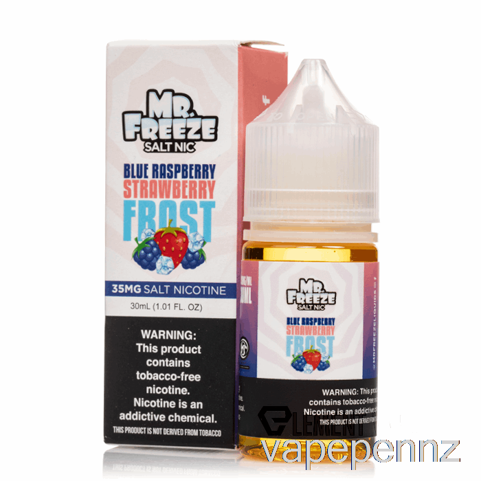 Blue Razz Strawberry Frost - Mr Freeze Salts - 30mL 50mg VAPE NZ